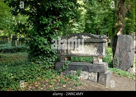 Der Eliasfriedhof in Dresden gilt als kulturell und historisch bedeutendster Friedhof der Stadt. Die Grabstätte in der Pirnaische Stockfoto