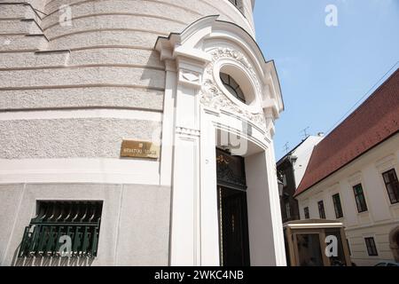 Zagreb Kroatien - 23. Mai 2011; klassischer und neorenaissance-Stil eines Teils des kroatischen Parlamentsgebäudes Stockfoto