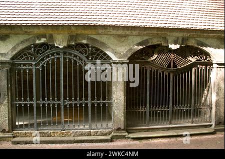 Der Eliasfriedhof in Dresden gilt als kulturell und historisch bedeutendster Friedhof der Stadt. Die Grabstätte in der Pirnaische Stockfoto