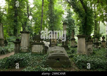 Der Eliasfriedhof in Dresden gilt als kulturell und historisch bedeutendster Friedhof der Stadt. Die Grabstätte in der Pirnaische Stockfoto