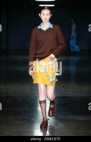 EMILIA WICKSTEAD Herbst/Winter 2024 Runway während der London Fashion Week am 2024. Februar - London, UK 18/02/2024 Stockfoto