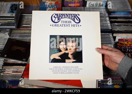 LP-Compilation Album: Carpenters your Greatest Hits Stockfoto