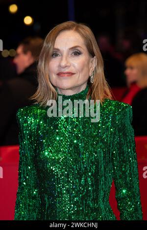 Berlin, Deutschland. Februar 2024. Isabelle Huppert besuchte die Yeohaengjaui Pilyo (A Traveler's Need) Premiere während des 74. Internationalen Filmfestivals Berlinale Berlin am 19. Februar 2024 im Grand Hyatt Hotel in Berlin. Foto: Aurore Marechal/ABACAPRESS.COM Credit: Abaca Press/Alamy Live News Stockfoto