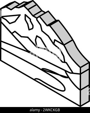 Abbildung des isometrischen Symbols von mckinley Stock Vektor