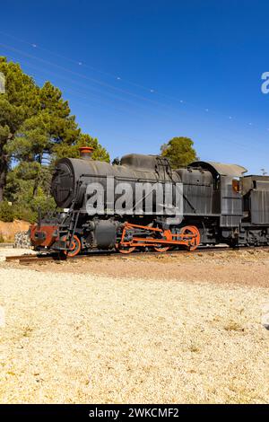 Dampfmaschine, älteste Kupferminen der Welt, Minas de Riotinto, Spanien Stockfoto