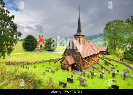 Rodven Stave Church, Norwegen Stockfoto