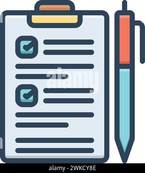 Symbol für Zensus, Zensus Record Stock Vektor