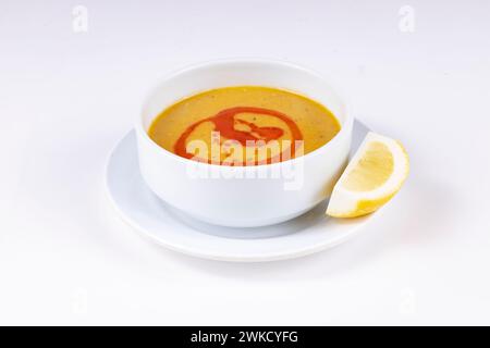 Hausgemachte Linsensuppe, türkische Küche Stockfoto