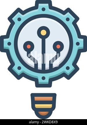 Symbol für Innovation, Elektronik Stock Vektor