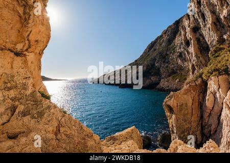 Xlendi Bay, Xlendi, Gozo, Malta Stockfoto