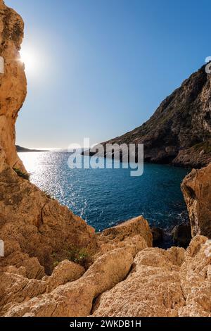 Xlendi Bay, Xlendi, Gozo, Malta Stockfoto