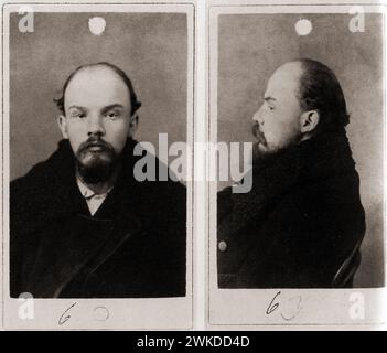 Wladimir Lenin Becher Schuss, Russland 1895 Stockfoto