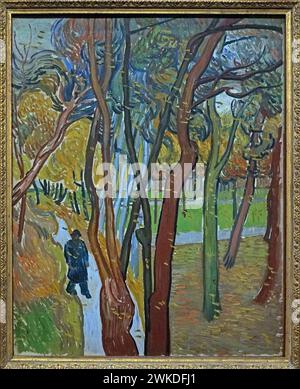 The Garden of Saint Paul's Hospital (1889) von Vincent van Gogh (1853-1890) Stockfoto