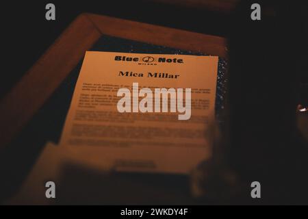 MICA Millar Live-Show im Blue Note Milano Stockfoto
