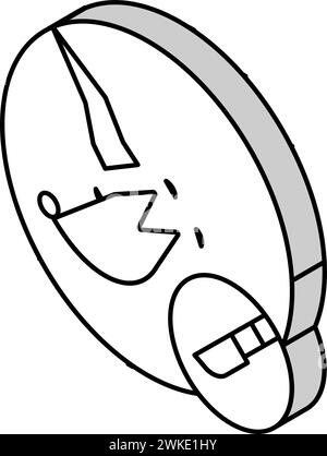 Operationsverfahren Narbenbehandlung Isometrische Symbolvektorillustration Stock Vektor