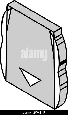 Isometrische Isometrie der Gelnarbe Vektor-Illustration Stock Vektor