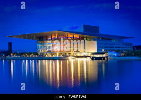 Moderne Architektur der Königlichen Dänischen Oper in Kopenhagen, Dänemark Stockfoto