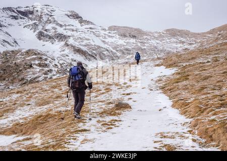 Puerto Viejo de Bielsa, Huesca, Aragón, Cordillera de Los Pirineos, Spanien. Stockfoto