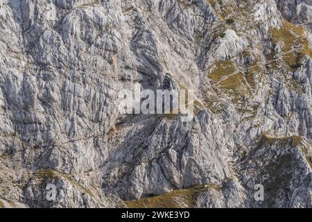 Aufstieg nach Planjava, Julischen alpen, Slowenien, Mitteleuropa,. Stockfoto