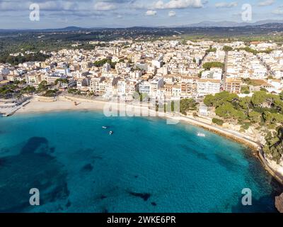 Porto Cristo Strand Manacor, Mallorca, Balearen, Spanien. Stockfoto