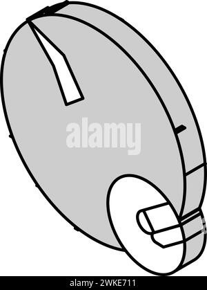 Laser Narbenentfernung Narbenbehandlung isometrische Symbolvektorillustration Stock Vektor