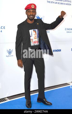 Bobi Wine bei der Cinema for Peace Gala 2024 im WECC - Westhafen Event & Convention Center. Berlin, 19.02.2024 *** Bobi Wine beim Cinema for Peace Gala 2024 im WECC Westhafen Event Convention Center Berlin, 19 02 2024 Foto:Xn.xKubelkax/xFuturexImagex cinema for Peace 4313 Stockfoto