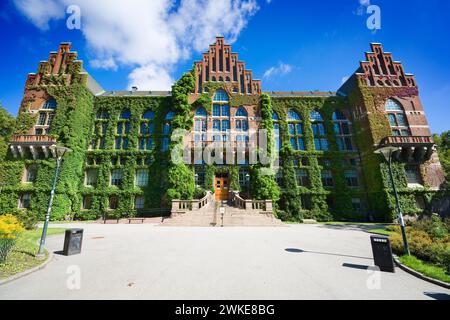 Gebäude der Universitätsbibliothek in Lund, Schweden Stockfoto