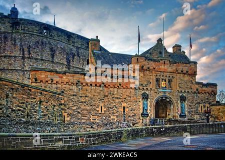 UK, Schottland, Edinburgh Castle Gatehouse Eingang Stockfoto