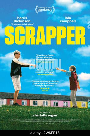 HARRIS DICKINSON und LOLA CAMPBELL in SCRAPPER (2023), Regie: CHARLOTTE REGAN. BBC Films / British Film Institute / Album Stockfoto