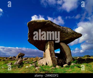 Kilclooney More Dolmen, Ardara, County Donegal, Irland Stockfoto