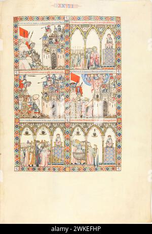 Cantigas de Santa Maria - Codex Rico. Museum: Monasterio de El Escorial. Autor: ANONYM. Stockfoto