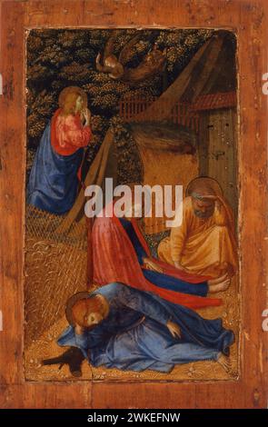 Christus am Ölberg. Museum: Pinacoteca Civica, Forlì. Autor: FRA ANGELICO. Stockfoto