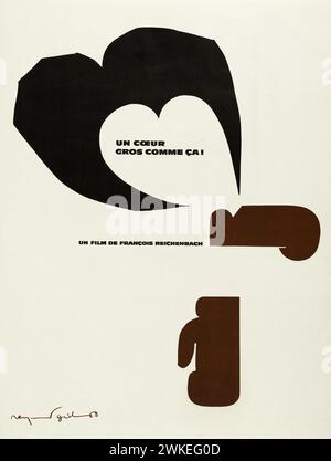 Filmplakat „der Gewinner (UN coeur gros comme Ca)“ von Francois Reichenbach. Museum: PRIVATE SAMMLUNG. Autor: Raymond Gid. Stockfoto