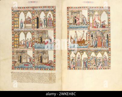 Cantigas de Santa Maria - Codex Rico. Museum: Monasterio de El Escorial. Autor: ANONYM. Stockfoto