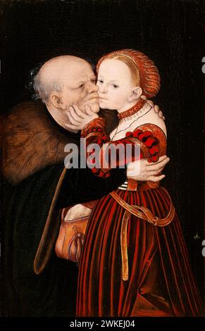 Das unglückliche Paar. Museum: Nationalgalerie, Prag. Autor: Cranach, Lucas, der ältere. Stockfoto