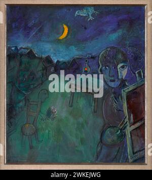 La Route de Cranberry Lake. Museum: Musée Marc Chagall, Nizza. Stockfoto