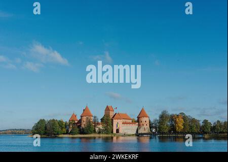 © Jan Schmidt-Whitley/Le Pictorium/MAXPPP - Trakai 19/02/2024 Jan Schmidt-Whitley/Le Pictorium - 19/02/2024 - lituanie/les Pays baltes/Trakai - Chateau de Trakai. Trakai etait l'un des prinzipaux Centres du Grand-duche de Lituanie, et le Chateau avait une grande Important Strategique. Le Chateau EST un haut lieu du tourisme en Lituanie. - Valeurs Actuelles out, no jdd, jdd out, RUSSIA OUT, NO RUSSIA OUT #norussia/19/02/2024 - litauen/baltische Länder/Trakai - Burg Trakai. Trakai war eines der wichtigsten Zentren des Großherzogtums Litauen, und die Burg war von großer Bedeutung Stockfoto