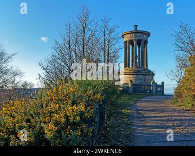 Großbritannien, Schottland, Edinburgh, Calton Hill, Dugald Stewart Monument Stockfoto