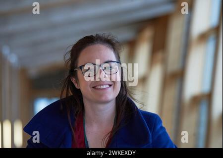 Edinburgh Schottland, Vereinigtes Königreich 20. Februar 2024. Kate Forbes MSP im schottischen Parlament. Credit sst/alamy Live News Stockfoto