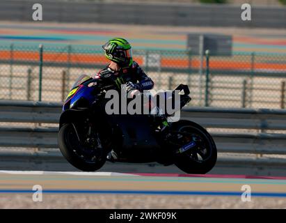 Doha, Katar. Februar 2024. 20. Februar 2024, Losail International Circuit, Doha, MotoGP Testfahrten in Katar 2024, im Bild Cal Crutchlow aus Großbritannien, Yamaha Credit: dpa/Alamy Live News Stockfoto