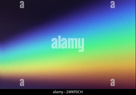 Abstrakter Gradientenprisma körniger Hintergrund Stockfoto