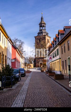 Frühlingswanderung entlang der ILM bei Bad Berka bei herrlichem Sonnenschein - Thüringen - Deutschland Stockfoto