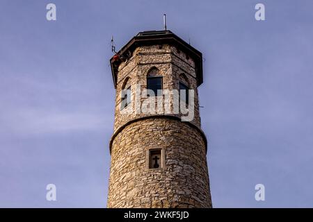 Frühlingswanderung entlang der ILM bei Bad Berka bei herrlichem Sonnenschein - Thüringen - Deutschland Stockfoto