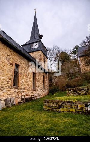 Frühlingswanderung entlang der ILM bei Bad Berka bei herrlichem Sonnenschein - Thüringen - Deutschland Stockfoto