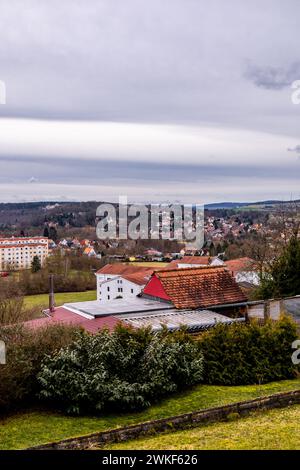 Frühlingswanderung entlang der ILM bei Bad Berka bei herrlichem Sonnenschein - Thüringen - Deutschland Stockfoto