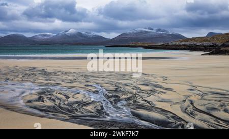 Luskentire Beach auf der Isle of Harris, Schottland Stockfoto