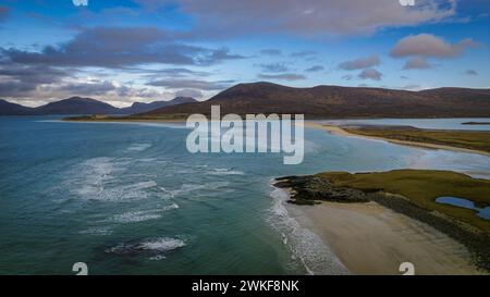 Seilebost Strand, Insel Harris, Schottland Stockfoto