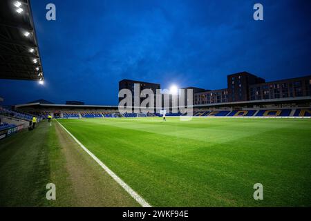 London, Großbritannien. Februar 2024. Pflug Lane Eine allgemeine Ansicht vor dem Spiel der EFL Sky Bet League 2 zwischen AFC Wimbledon und Crawley Town in Plough Lane, London, Großbritannien am 20. Februar 2024. (Stephen Flynn/SPP) Credit: SPP Sport Press Photo. /Alamy Live News Stockfoto