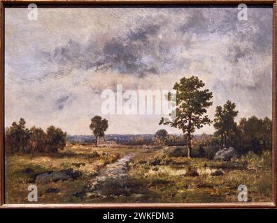 „Rund um Fontainebleau“, Narcisse Díaz de la Peña 1807-1876 Stockfoto