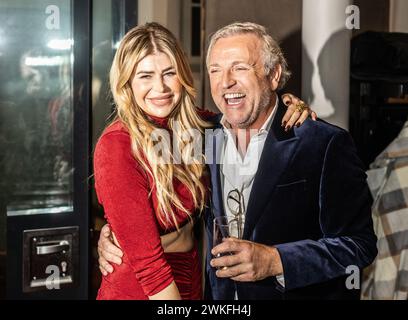 AMSTERDAM: Estelle Kruis und Sänger Gordon bei der Veröffentlichung seines neuen Albums Album of My Life. ANP EVA PLEVIER niederlande Out - belgien Out Stockfoto